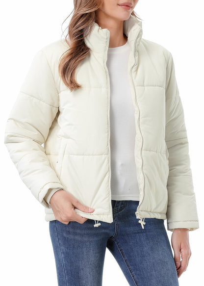 TDYPCI Women's Warm Winter Coat Waterproof Puffer Jacket Full-Zip Lightweight Winter Jacket