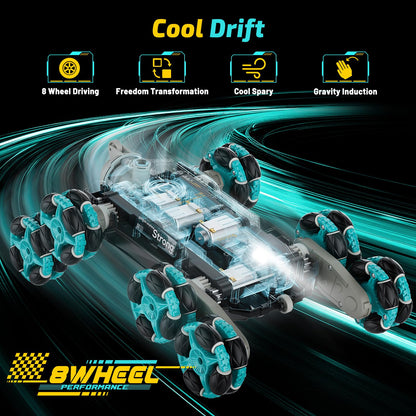 Carsky 8WD Remote Control Drift Car for Kids