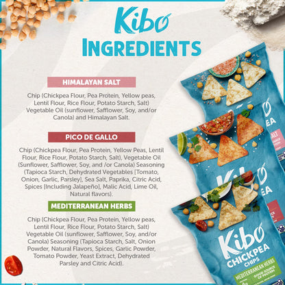 Kibo Chickpea Chips Variety Pack - Vegan & Gluten-Free