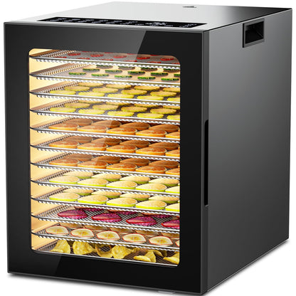 12-Tray Stainless Steel Food Dehydrator Machine