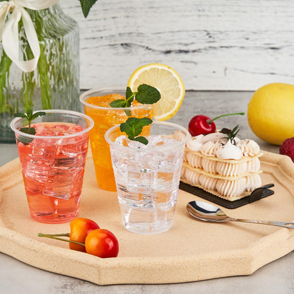 YEEHAW 100-Pack 7 oz Clear Plastic Cups