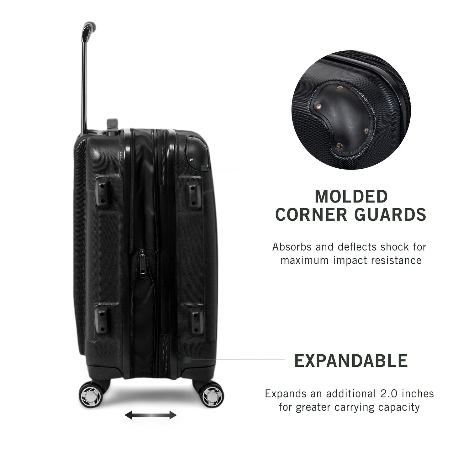 Kenneth Cole REACTION 3-Piece Hardside Luggage Set