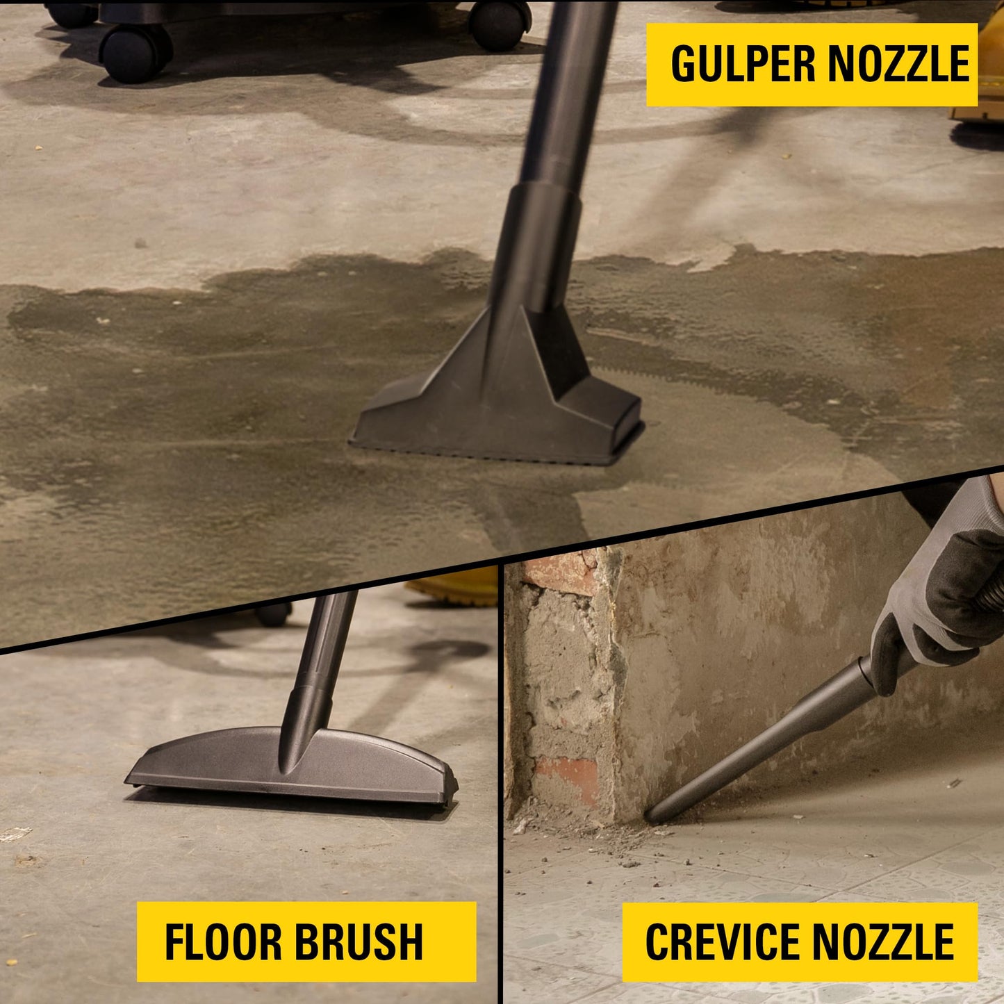 STANLEY 5 Gallon Wet/Dry Vacuum with Attachments