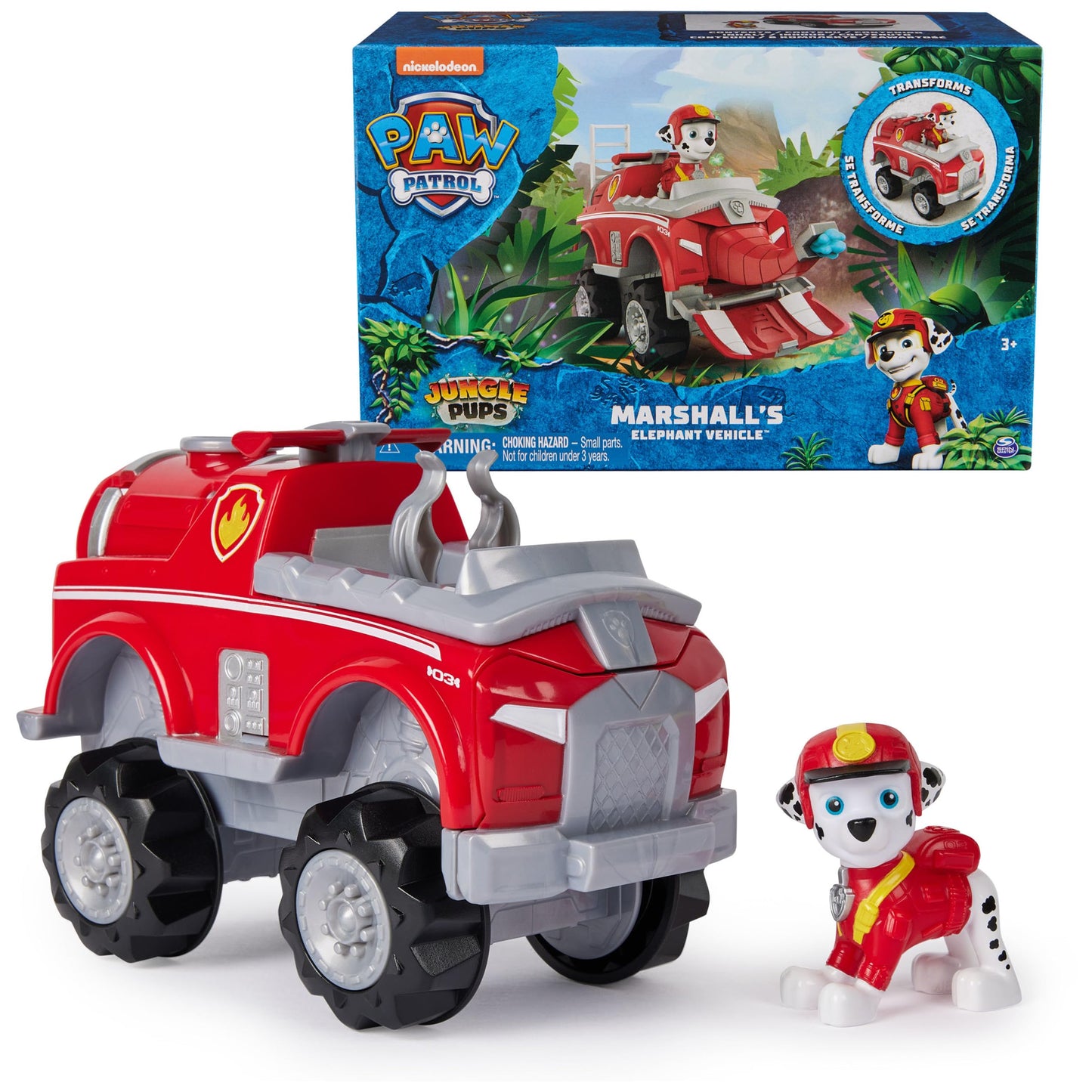 Paw Patrol Jungle Pups Marshall Vehicle Toy Truck