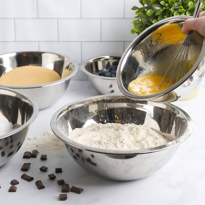 5-Piece Stainless Steel Mixing Bowl Set