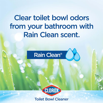 Clorox Toilet Bowl Cleaner, Rain Clean - 24 Ounces, Pack of 2 (Package May Vary)