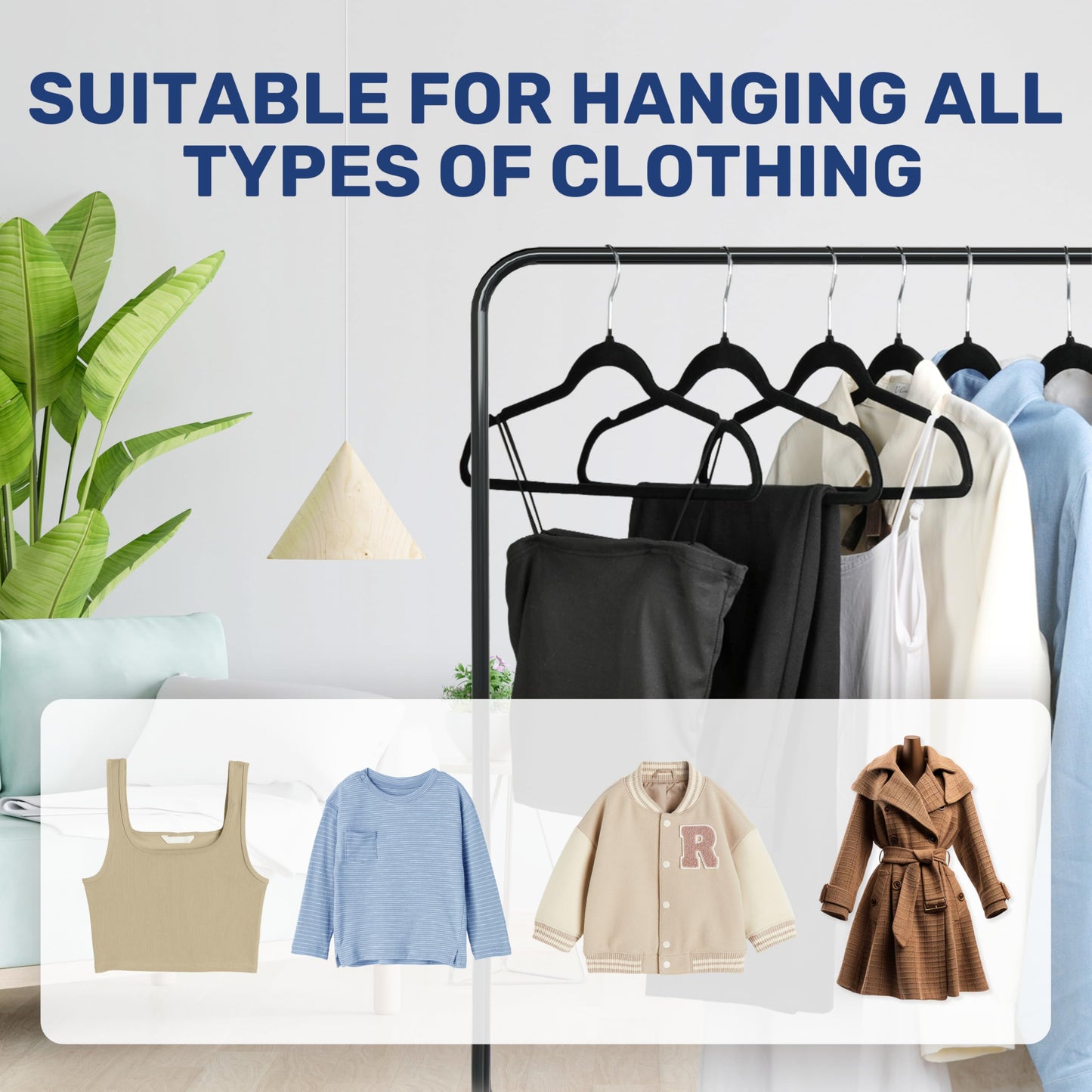 60 Pack Non-Slip Velvet Suit Hangers