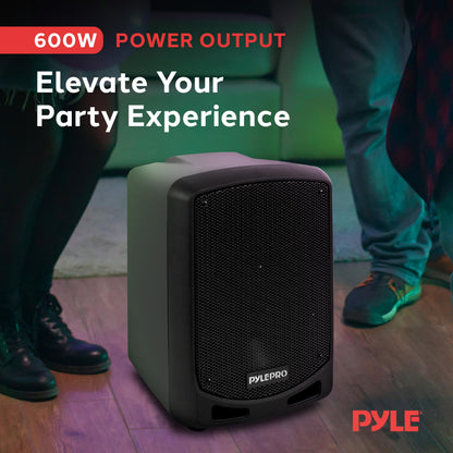 Pyle Portable Bluetooth Karaoke PA Speaker System