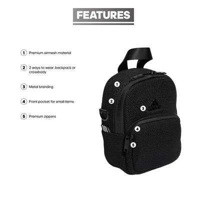 adidas Convertible Mini Backpack-Crossbody Bag