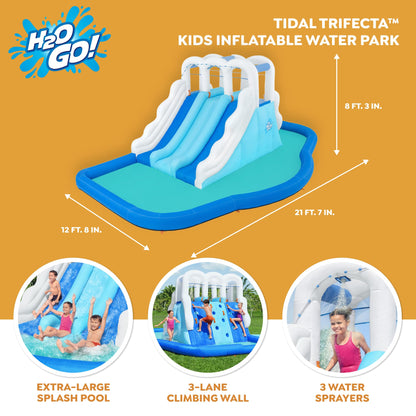 Bestway Inflatable Water Park with Triple Slide