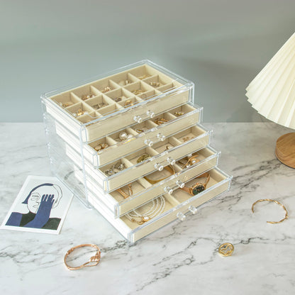 KAMIER Clear Jewelry Organizer with 20 Bags