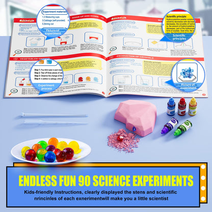 90 Lab Experiments Science Kit for Kids