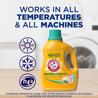 Arm & Hammer Sensitive Skin Laundry Detergent 105 Loads