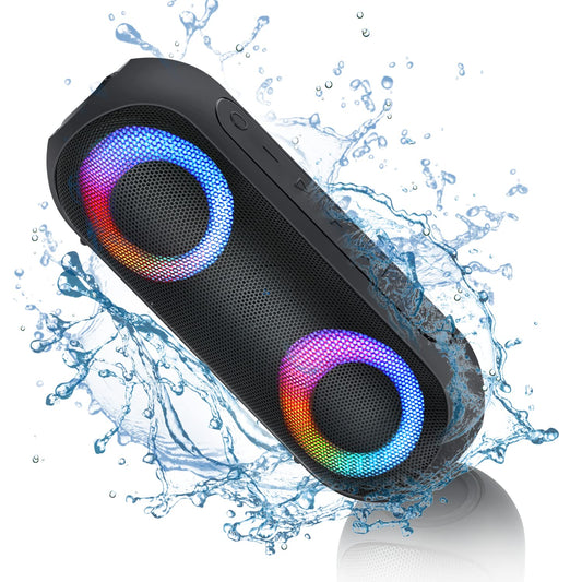 30W Waterproof Bluetooth Speakers with RGB Lights