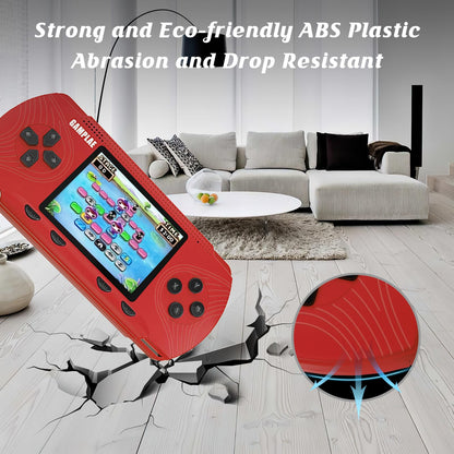 GAMPLAE Retro Handheld Games for Kids, Handheld Game Console Support TV Output, 3.0'' Large Screen Built-in 258 HD Classic Educational Games Retro Video Game Console Birthday for Boys Girls