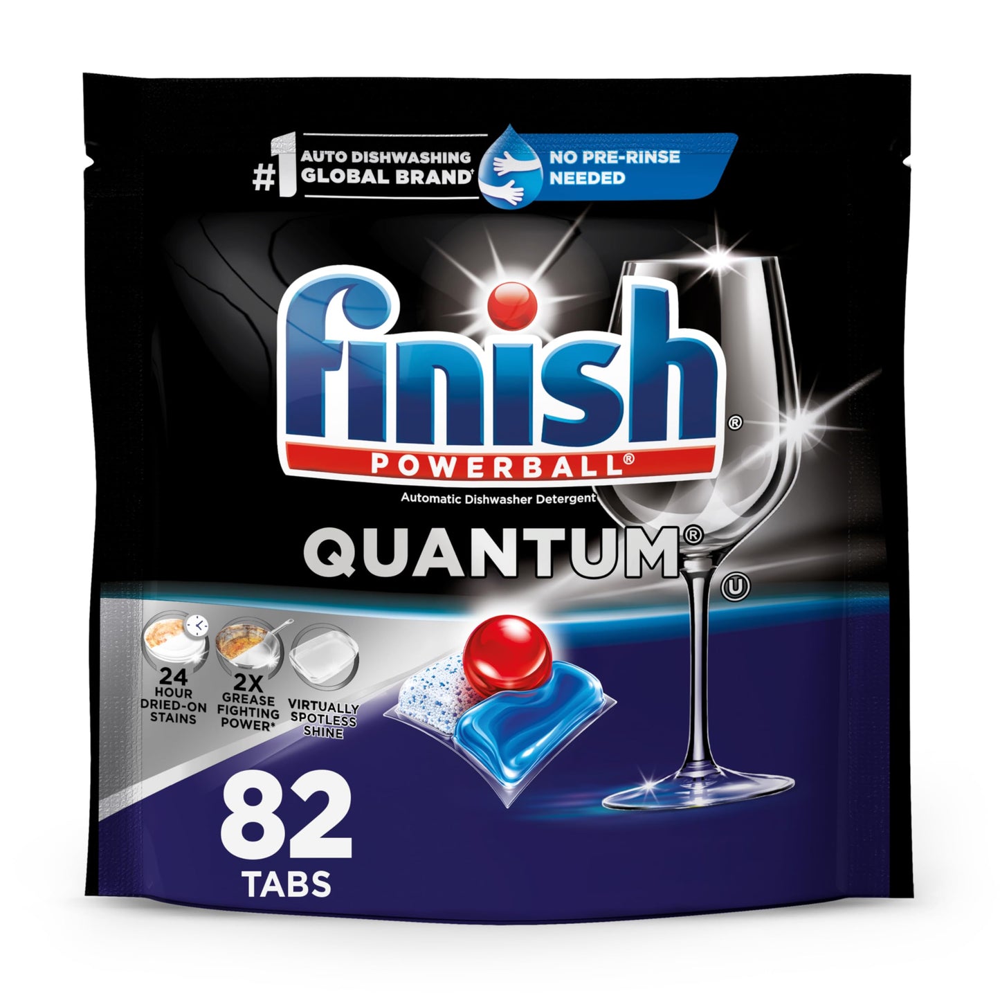 82 Count Finish Quantum Dishwasher Pods