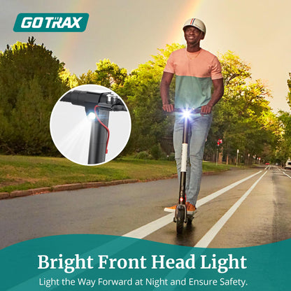 Gotrax GXL V2 Electric Scooter, 8.5" Solid Tire, Max 9 Mile and 15.5Mph Speed Power by 250W Motor, Lightweight 25.95lb and Cruise Control, Aluminum Alloy Frame Foldable Escooter for 13+ Teens Adults