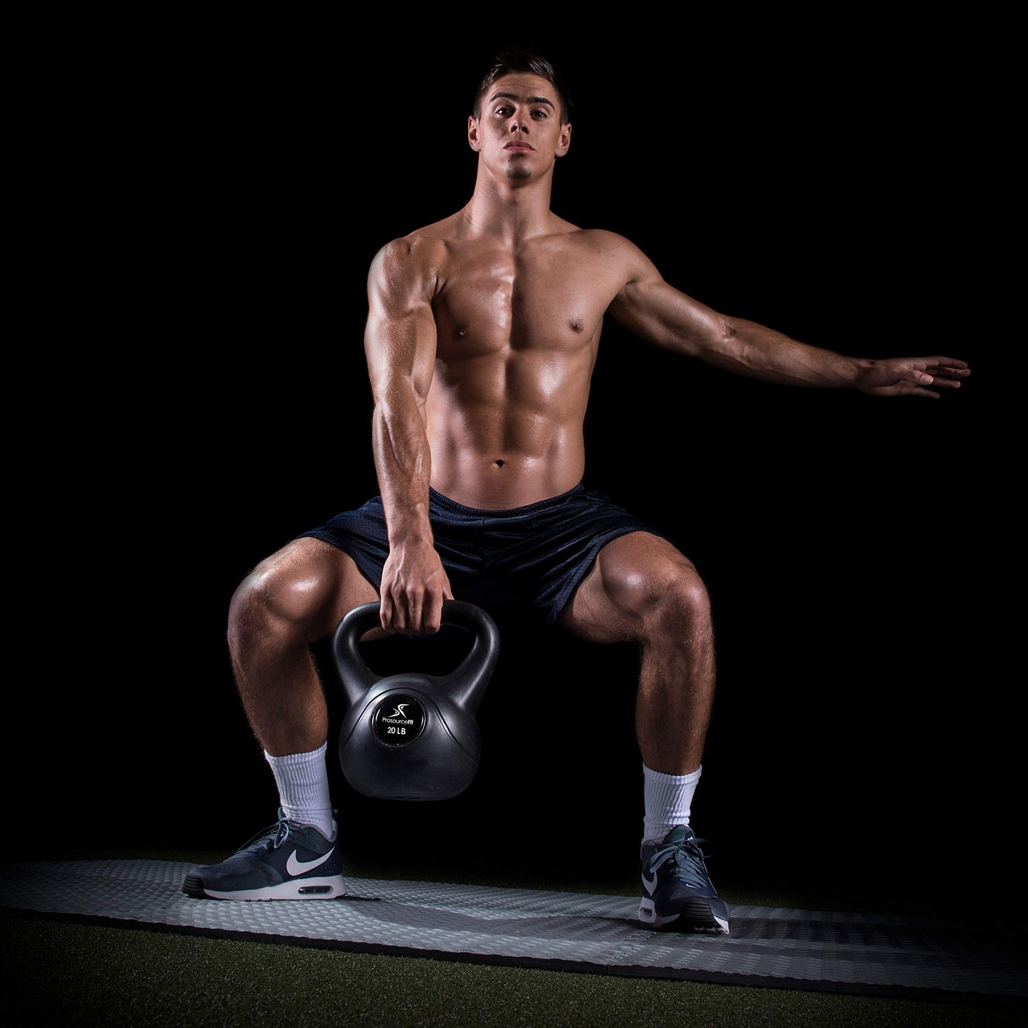 ProsourceFit Vinyl Kettlebells 10-35 lbs Set