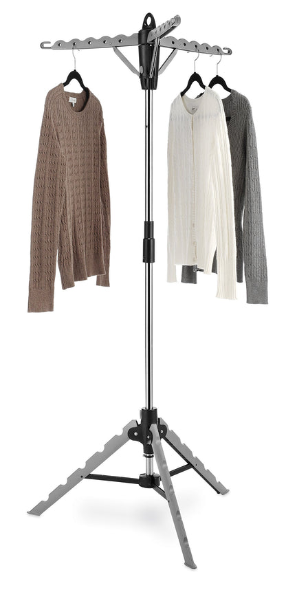 Whitmor, 28x28x64.5, Garment & Drying Rack, Grey, Gray