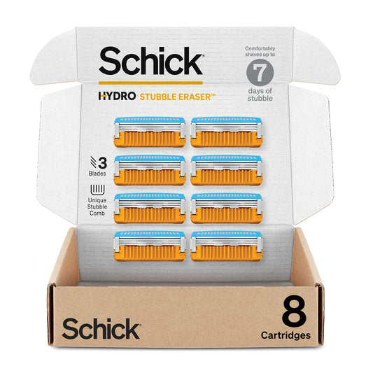 8 Count Schick Hydro Stubble Eraser Refills