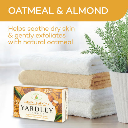 4 Pack Yardley Oatmeal Almond Bar Soap