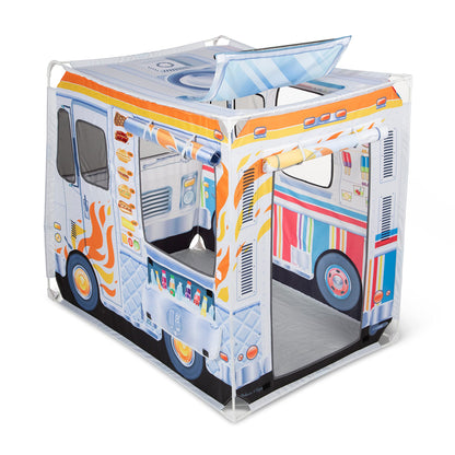 Melissa & Doug Food Truck Play Tent - Role Play Toy Ice Cream Truck Tent For Kids Ages 3+