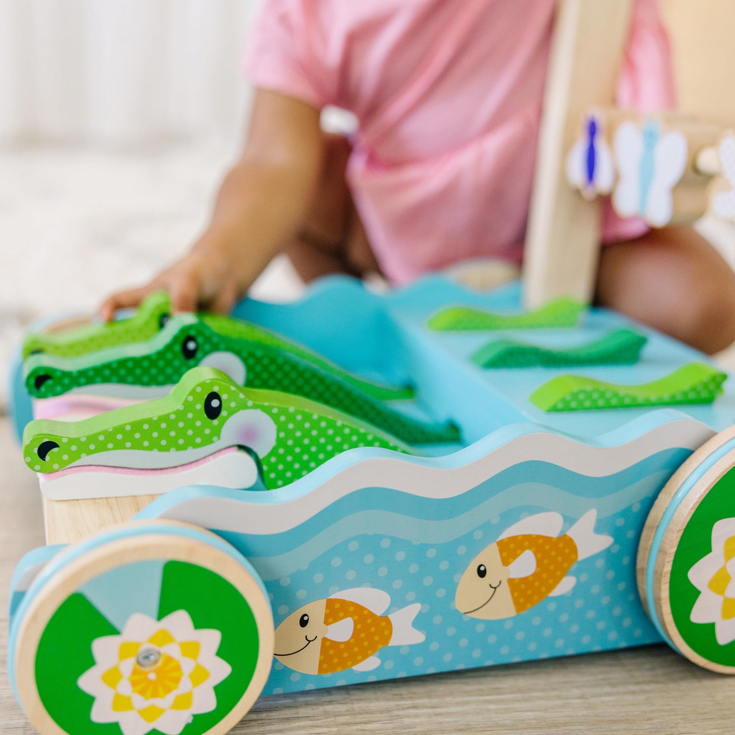 Melissa & Doug Wooden Push Toy for Toddlers