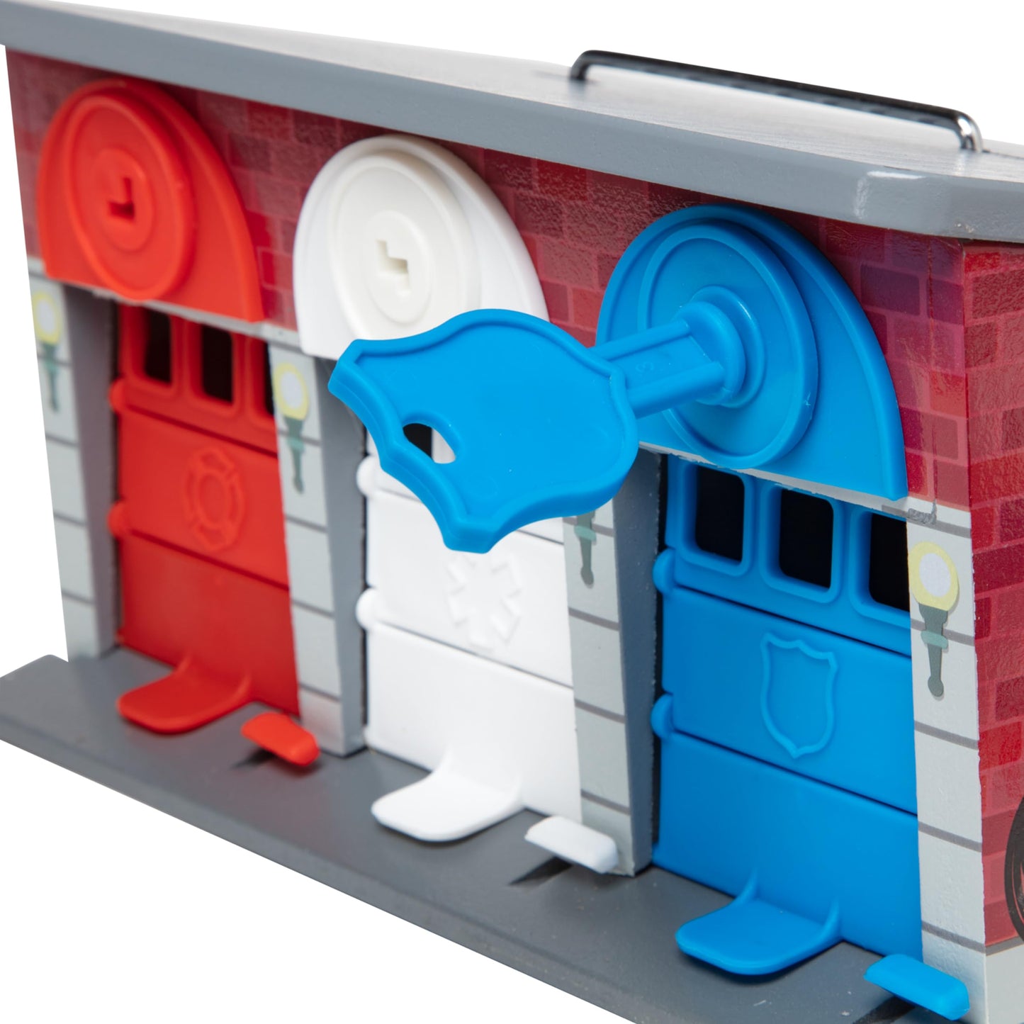 Melissa & Doug Wooden Rescue Vehicles Garage Set