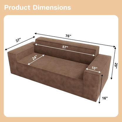3-Seater Memory Foam Sofa for Living Room