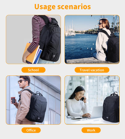 Zecti Travel Laptop Backpack with USB Charging