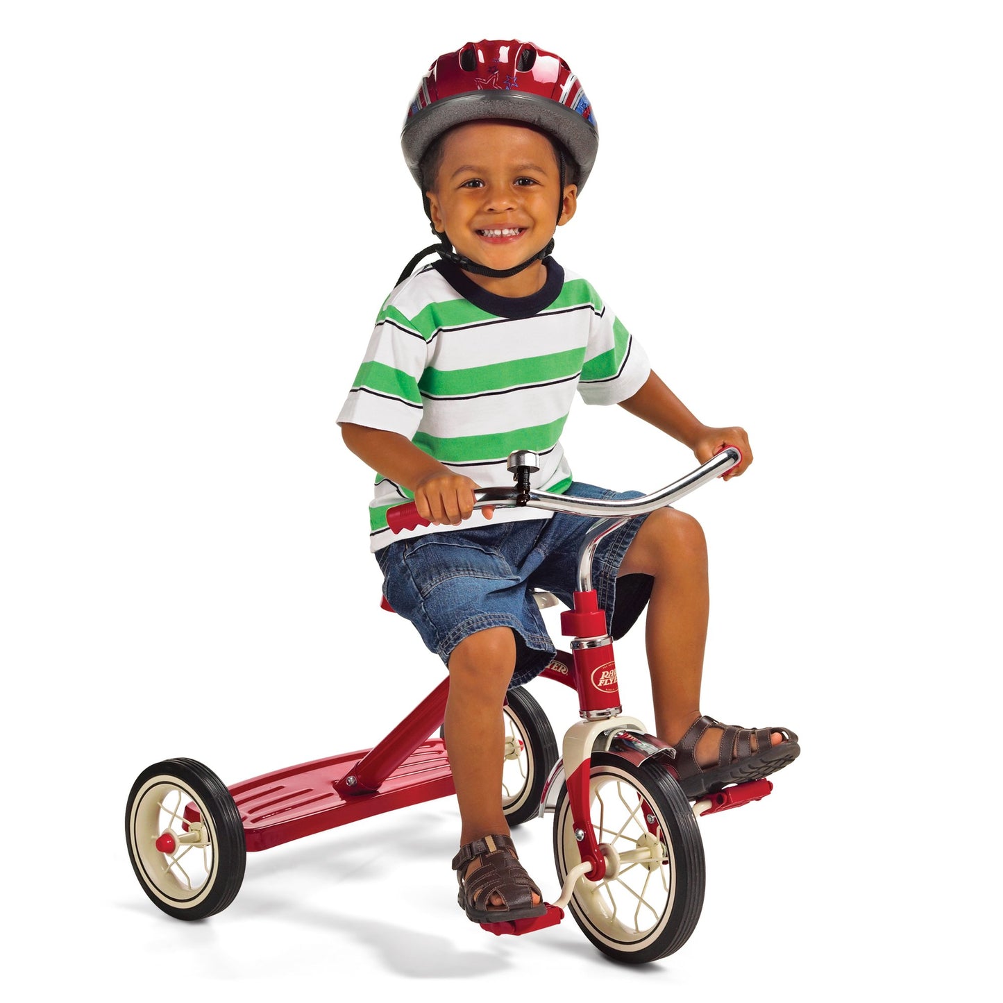 Radio Flyer Classic 10 Inch Toddler Tricycle with Rubber Tires and Steel Frame