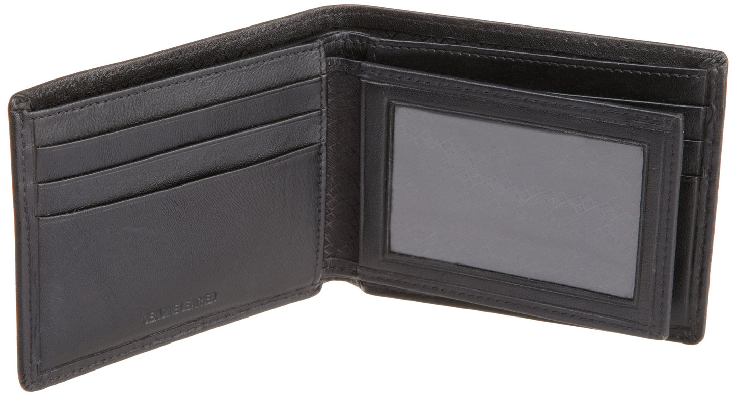 Perry Ellis Men's Leather Wallet with Passcase