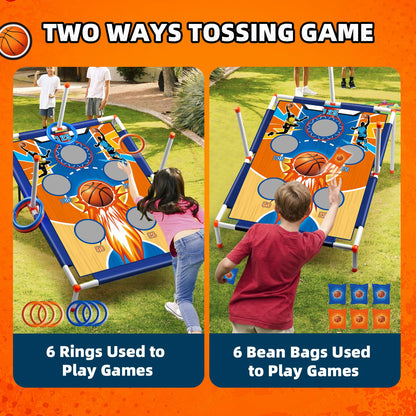 Kaelinda Bean Bags Toss Game - Outdoor Game Boys Toys Age 4-6, Kids Cornhole Games Set, Party Carnival Games Toys Gifts for Kids Boys Girls 3 4 5 6 7 Year Old, Outside Corn Hole Toys Birthday Gifts