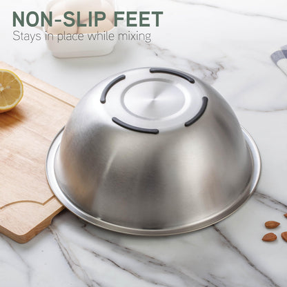 COOK WITH COLOR 6-Piece Stainless Steel Mixing Bowls