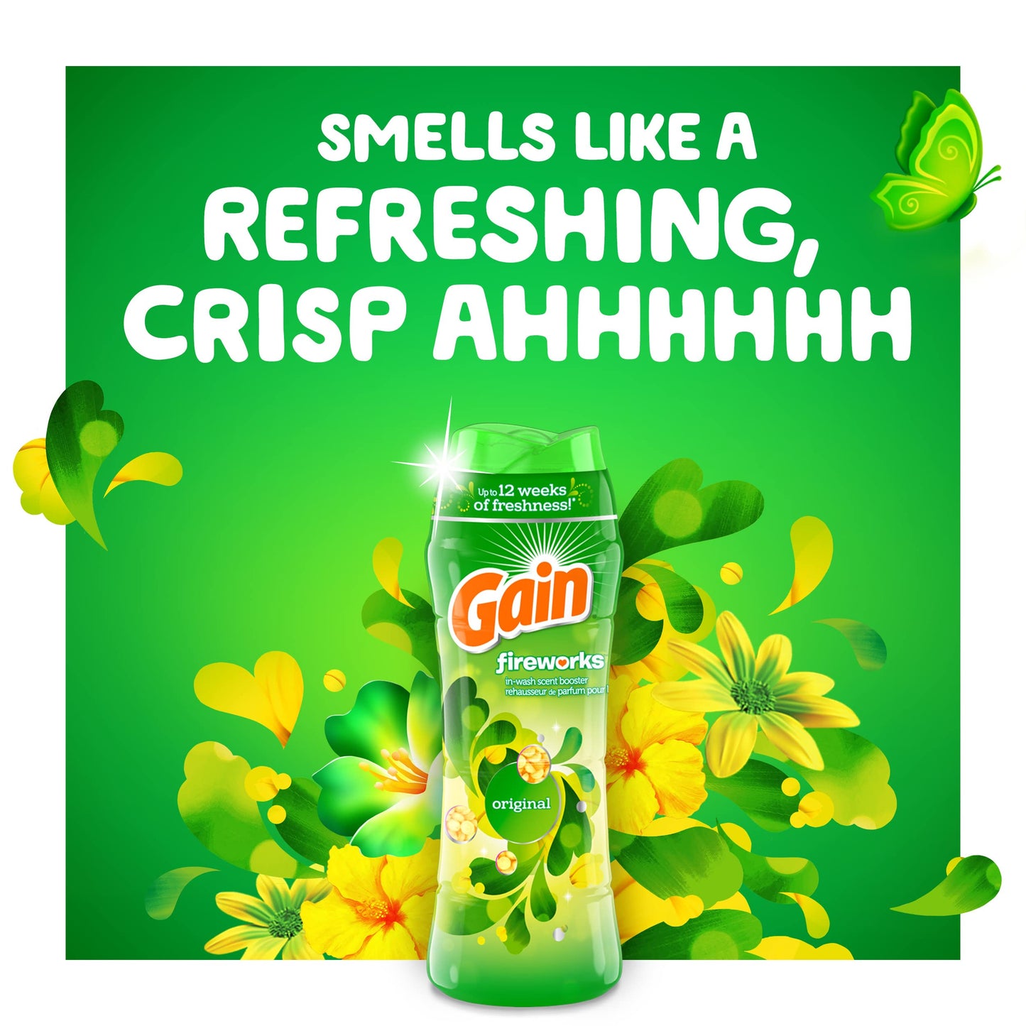 Gain In-Wash Scent Booster Beads, Original, 9.1 oz