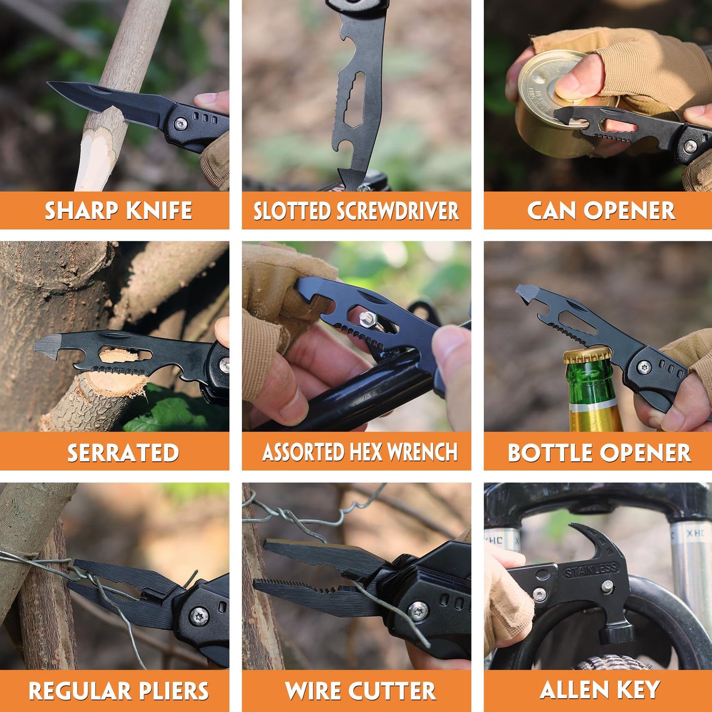 Multitool Hammer Gift for Dad by WILLUCK