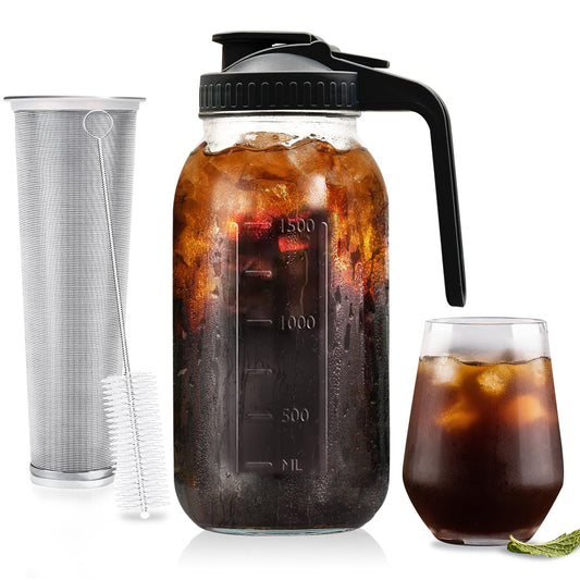 cold brew coffee maker: coffee maker coffee grinder instant pot mason jars cafeteras strainer coffee makers water filter pitcher coffee machine coffee pot cold brew iced coffee pitcher ice jar cold