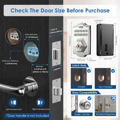 KANFOX Keyless Entry Smart Door Lock Deadbolt