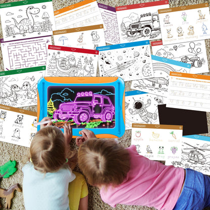 Magic LED Drawing Board for Kids with Pens