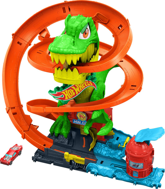 Hot Wheels T-Rex Blaze Battle Track Set