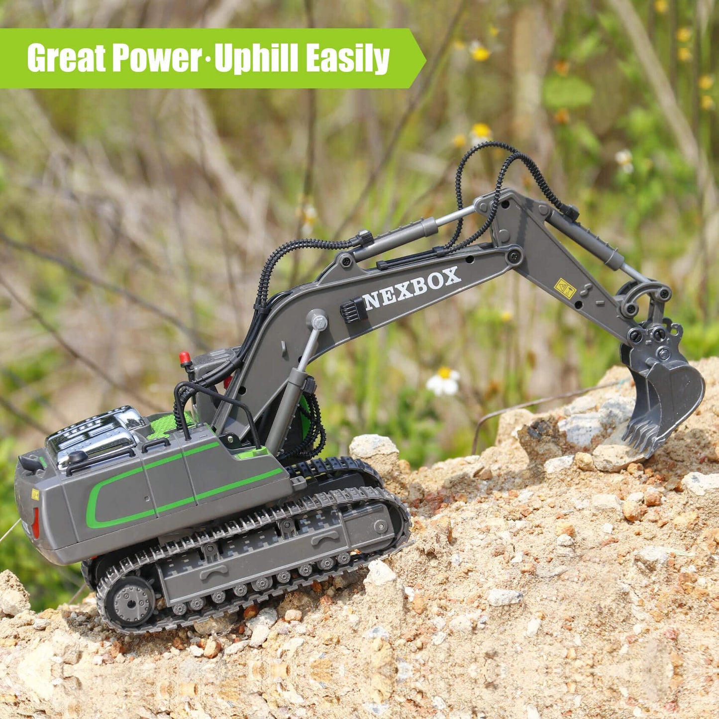 NEXBOX Remote Control Excavator Toy for Kids