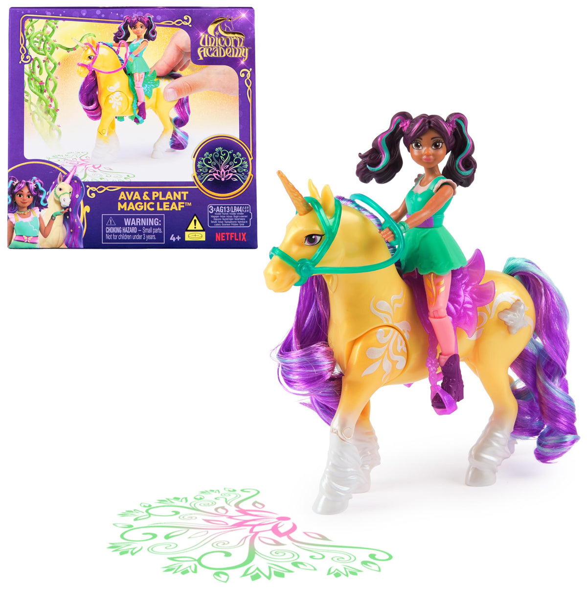 Unicorn Academy Ava Doll and Light-Up Unicorn Toy