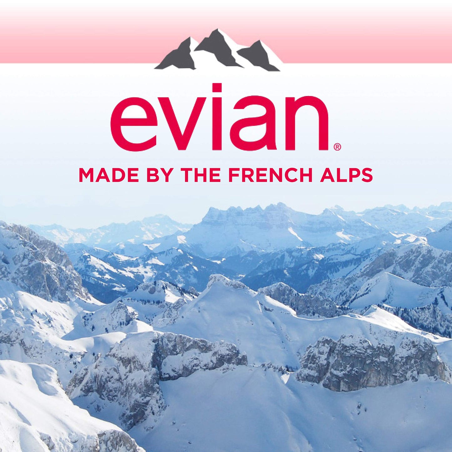 Evian Spring Water 1L Bottle, 12 Pack