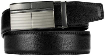 CHAOREN Leather Ratchet Belt for men 1 3/8" for Dress Pants - Micro Adjustable Belt Fit Everywhere