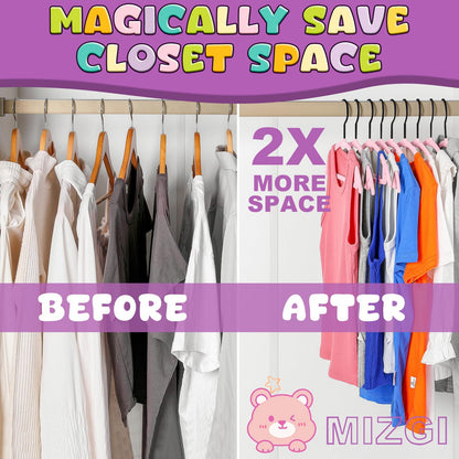 MIZGI Velvet Baby Hangers 50-Pack Non-Slip