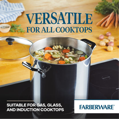 Farberware 11 Quart Stockpot with Glass Lid