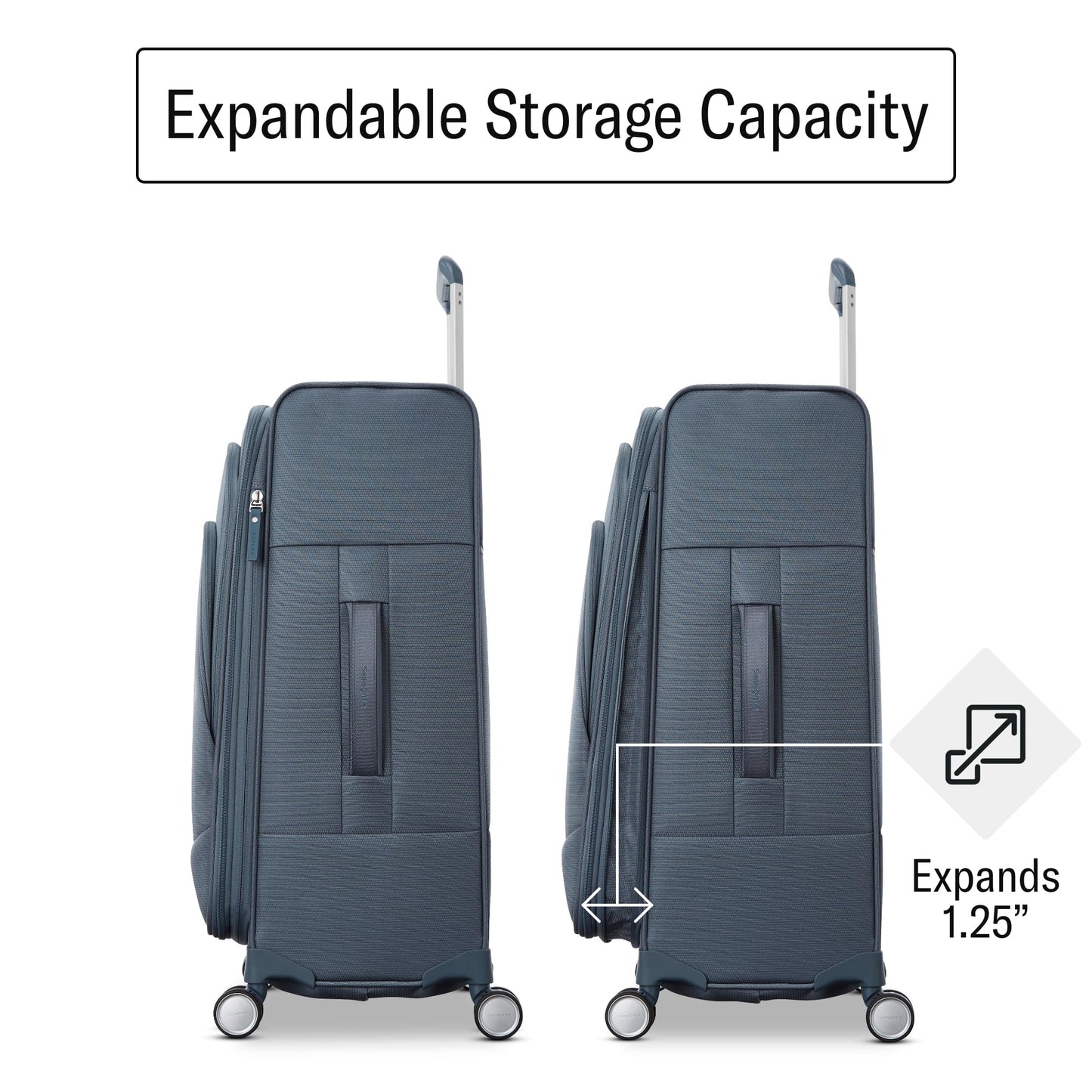 25" Samsonite Lightweight Softside Spinner Luggage