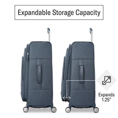 25" Samsonite Lightweight Softside Spinner Luggage