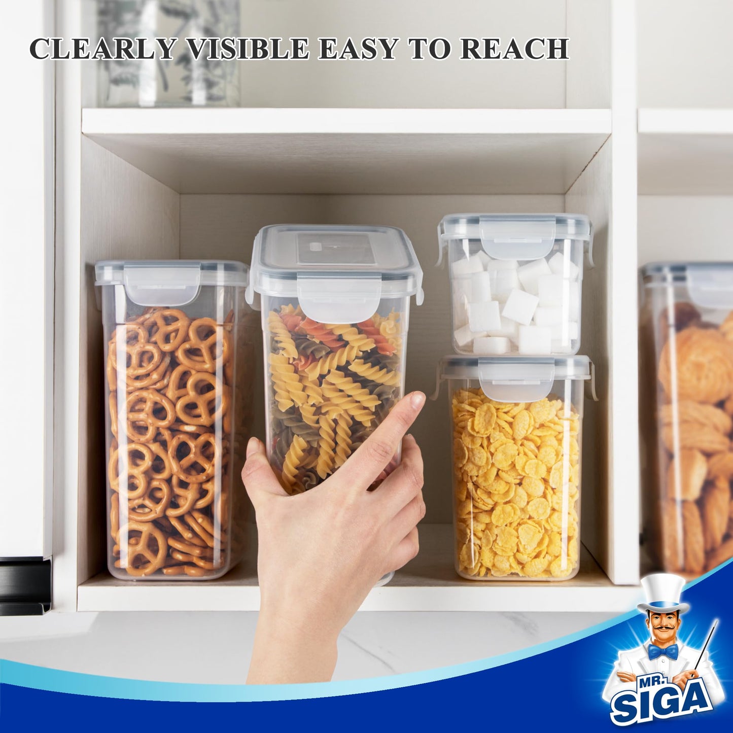 MR.SIGA 16-Pack Airtight Food Storage Containers