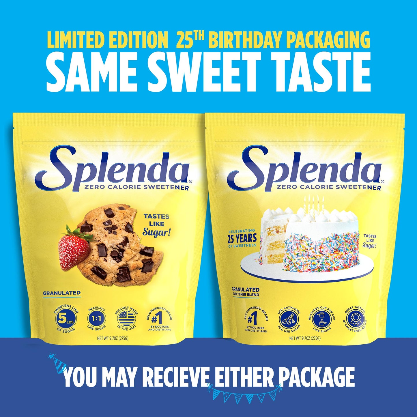 SPLENDA Zero Calorie Granulated Sweetener, 9.7 Oz